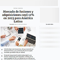 Mercado de fusiones y adquisiciones cay 12% en 2023 para Amrica Latina